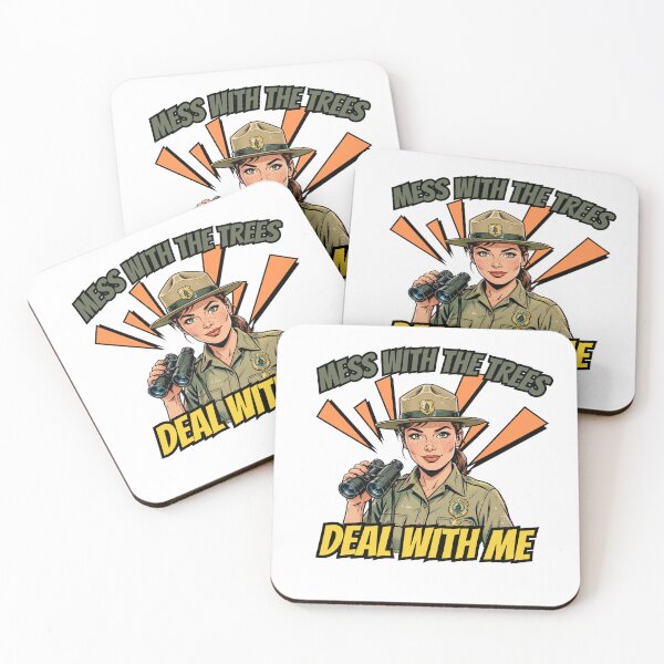 Item preview, Mess With The Trees Deal With Me - Retro Park Ranger Woman designed and sold by Neurospicy Trolls.