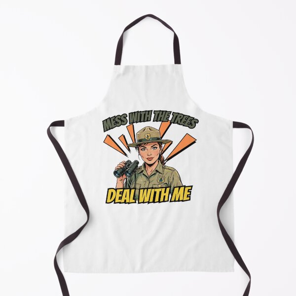Item preview, Mess With The Trees Deal With Me - Retro Park Ranger Woman designed and sold by Neurospicy Trolls.