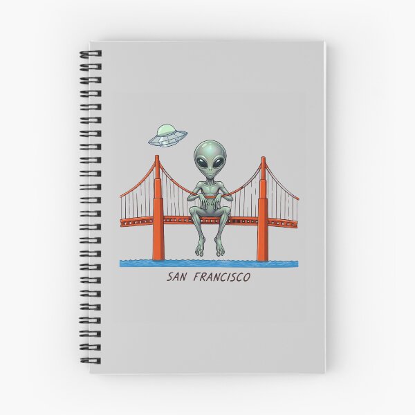 Item preview, Even Aliens Love San Francisco | Whimsical UFO Design designed and sold by Cree8if.