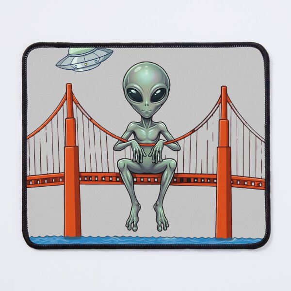 Item preview, Even Aliens Love San Francisco | Whimsical UFO Design designed and sold by Cree8if.