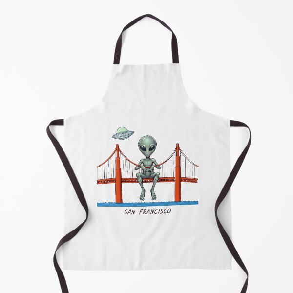 Item preview, Even Aliens Love San Francisco | Whimsical UFO Design designed and sold by Cree8if.