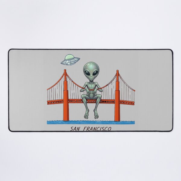 Item preview, Even Aliens Love San Francisco | Whimsical UFO Design designed and sold by Cree8if.