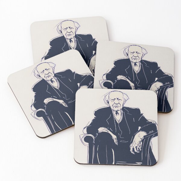 Item preview, Cornelius Vanderbilt - Blue Abstract Art designed and sold by shadow-bloom.
