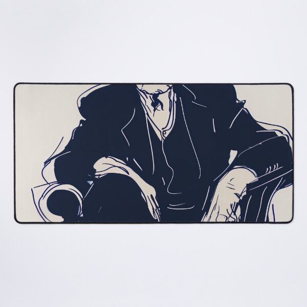 Item preview, Cornelius Vanderbilt - Blue Abstract Art designed and sold by shadow-bloom.