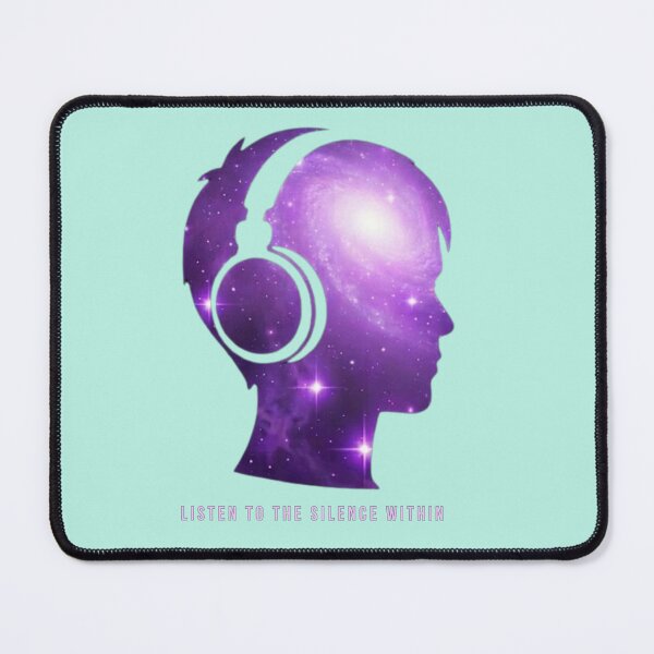 Item preview, Listen To The Silence Within Cosmic Purple Head Design designed and sold by med-lavender-ee.