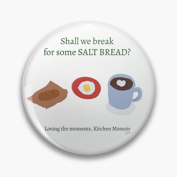 Item preview, Shall  we break for salt bread cute sticker  designed and sold by easeelle.