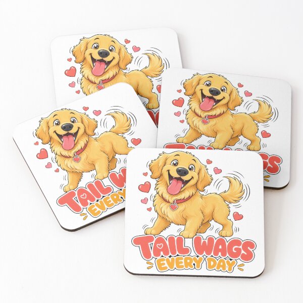 Item preview, Golden Retriever Tail Wags designed and sold by zoughlal.