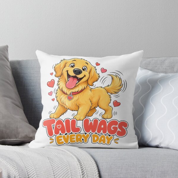 Item preview, Golden Retriever Tail Wags designed and sold by zoughlal.