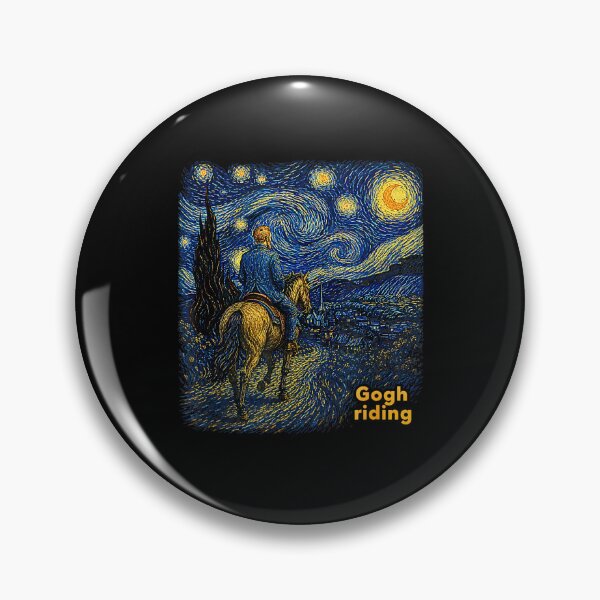 Item preview, Gogh Riding Funny Van Gogh Horse Starry Night Cowboy designed and sold by Rahamkshop.