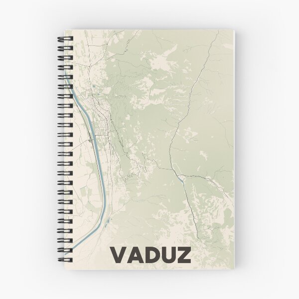 Item preview, Vaduz Map designed and sold by MapsNerd.