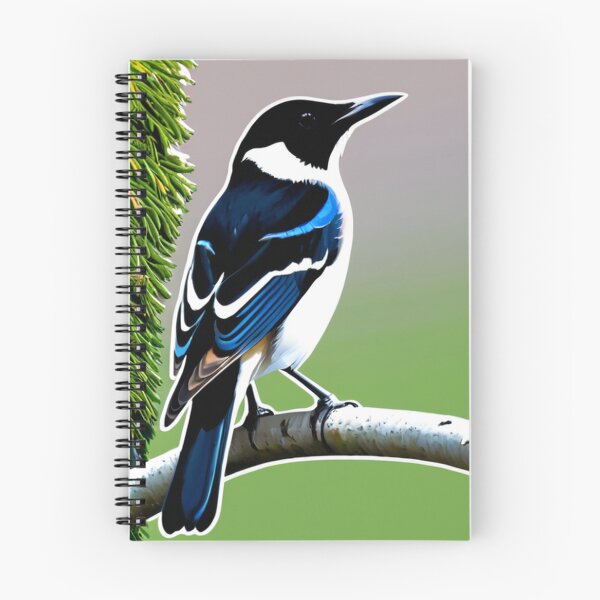 Item preview, Art - Stylized Blue Magpie, Modern and Minimalist Illustration designed and sold by World-Pets.