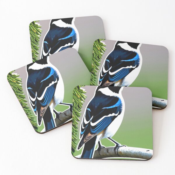 Item preview, Art - Stylized Blue Magpie, Modern and Minimalist Illustration designed and sold by World-Pets.