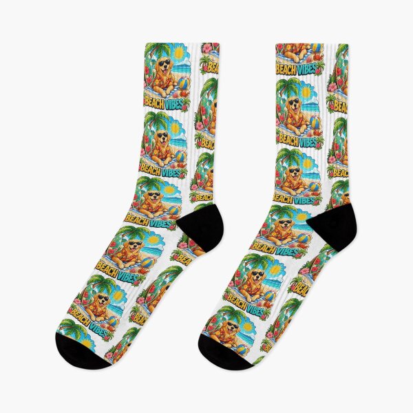 Item preview, Golden Retriever Beach Vibes designed and sold by zoughlal.