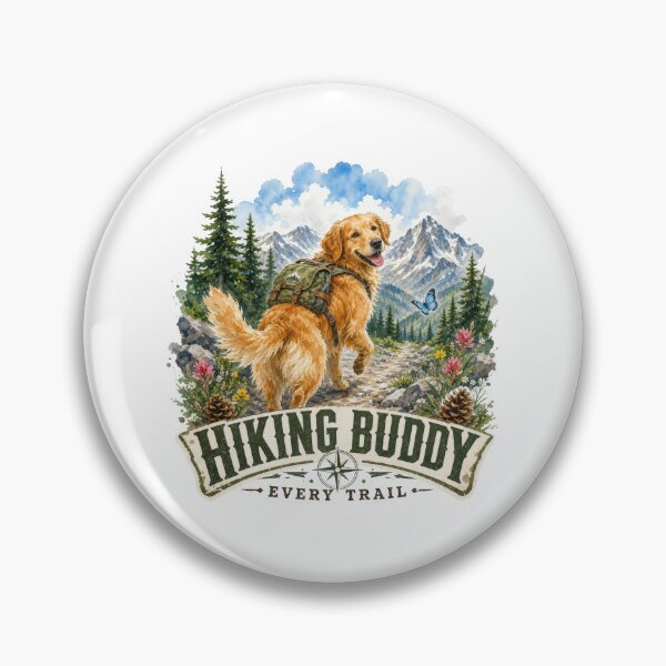 Item preview, Golden Hiking Adventure Buddy designed and sold by zoughlal.