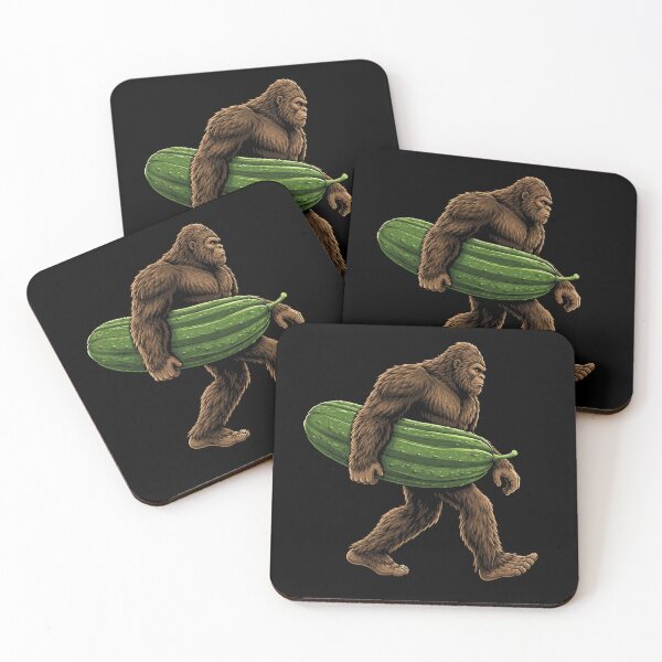 Item preview, Funny Bigfoot Carrying Cucumber designed and sold by Moizento.