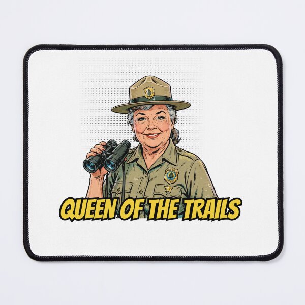 Item preview, Queen of the Trails - Retro Female Park Ranger Comic Art designed and sold by Neurospicy Trolls.