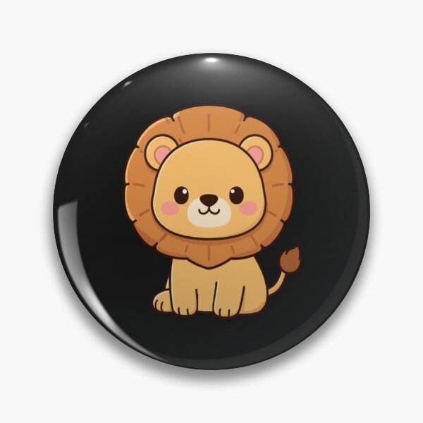 Item preview,  Cute lion funny kawaii cat design designed and sold by Geschenkartikel.