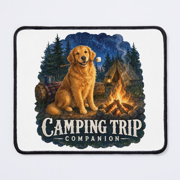 Item preview, Golden Camping Trip Companion designed and sold by zoughlal.