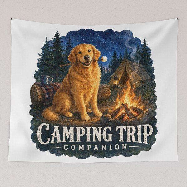 Item preview, Golden Camping Trip Companion designed and sold by zoughlal.