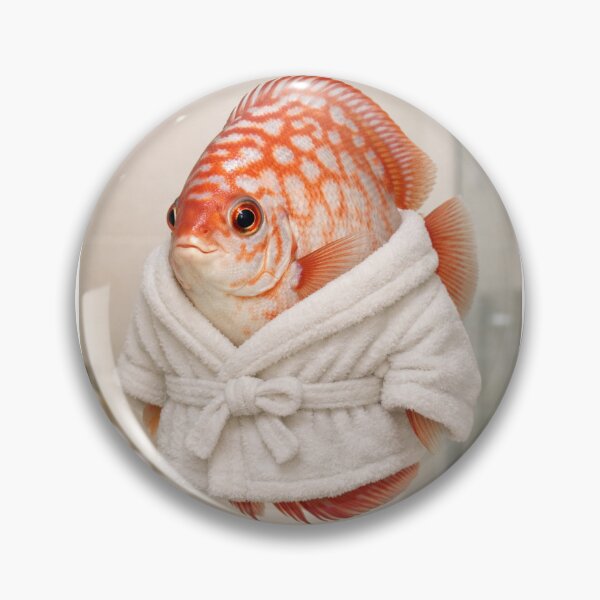 Item preview, Cozy Bathrobe Discus Fish designed and sold by Sillytoe.