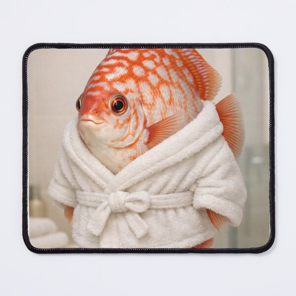 Item preview, Cozy Bathrobe Discus Fish designed and sold by Sillytoe.