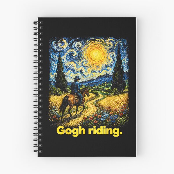 Item preview, Gogh Riding Funny Van Gogh Horse Starry Night Cowboy designed and sold by Rahamkshop.