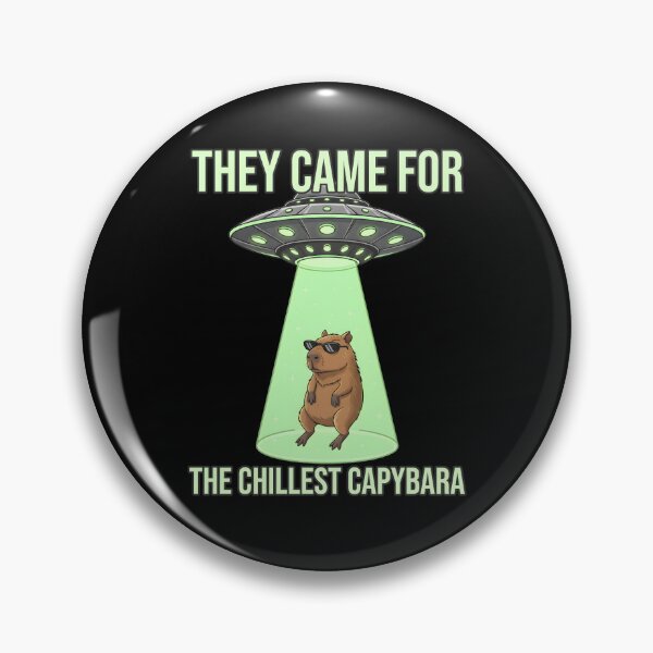 Item preview, They Came For The Chillest Capybara Alien Flying Saucers designed and sold by at85productions.
