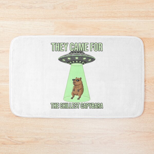 Item preview, They Came For The Chillest Capybara Alien Flying Saucers designed and sold by at85productions.