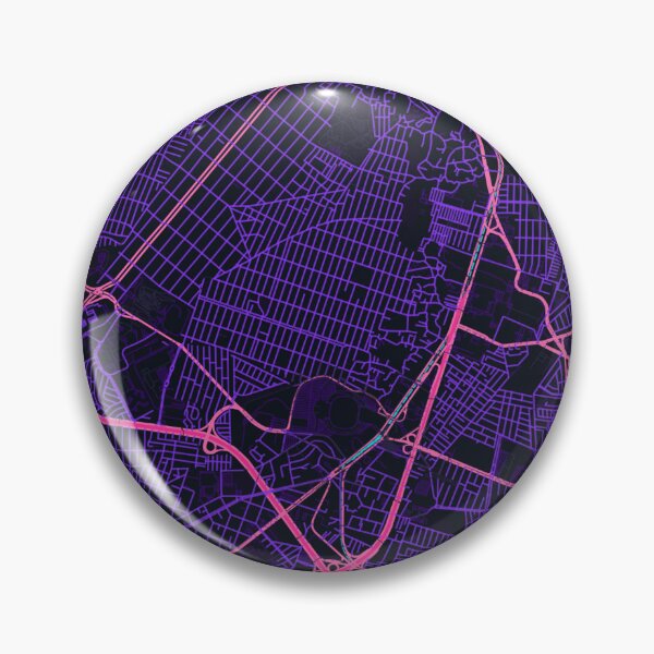 Item preview, Mexico City Neon Street Map Poster, Purple Blue City Map Wall Art designed and sold by LASTIQUE-dd.