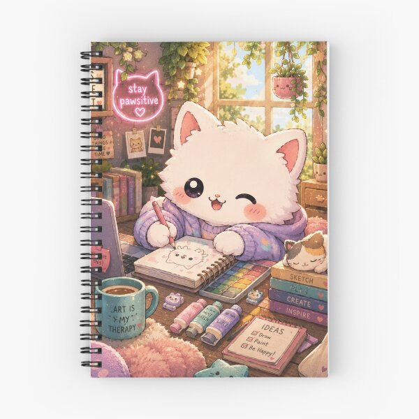 Item preview, Mochi Neko Study Time designed and sold by soul-so-happy.