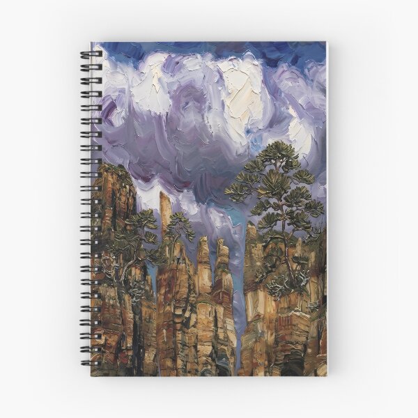 Item preview, The Whispering Rocks under the Swirling Sky designed and sold by MByunArt.