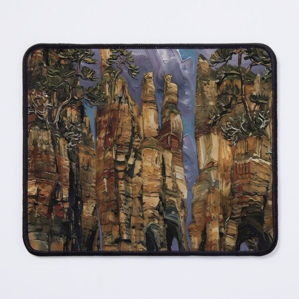 Item preview, The Whispering Rocks under the Swirling Sky designed and sold by MByunArt.