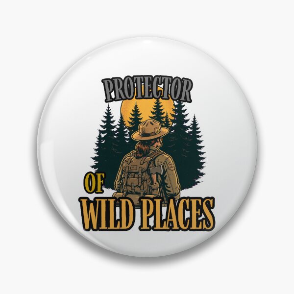 Item preview, Protector of Wild Places - Female Park Ranger Forest Sunset designed and sold by Neurospicy Trolls.