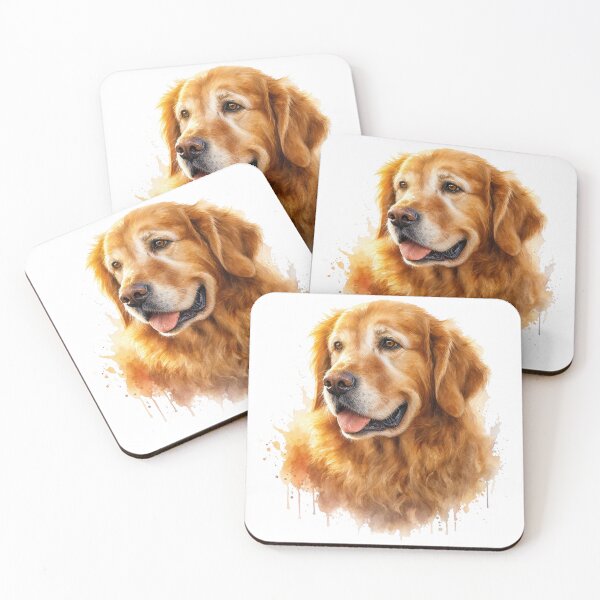 Item preview, Golden Retriever Watercolor Portrait designed and sold by zoughlal.