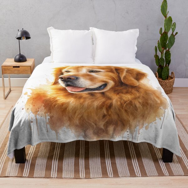 Item preview, Golden Retriever Watercolor Portrait designed and sold by zoughlal.