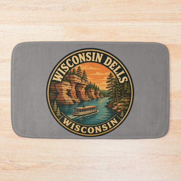 Item preview, Wisconsin Dells Vintage River Canyon Travel Badge designed and sold by American Travels.