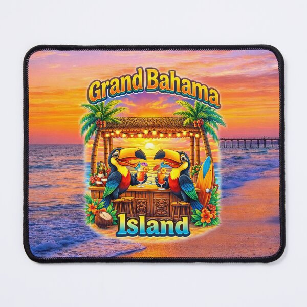 Item preview, Grand Bahama Island – Tropical Toucan Sunset Paradise designed and sold by MysticOzzy.
