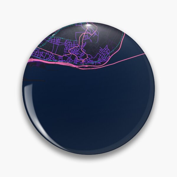Item preview, Istanbul Neon Street Map Poster, Purple Blue City Map Wall Art designed and sold by LASTIQUE-dd.