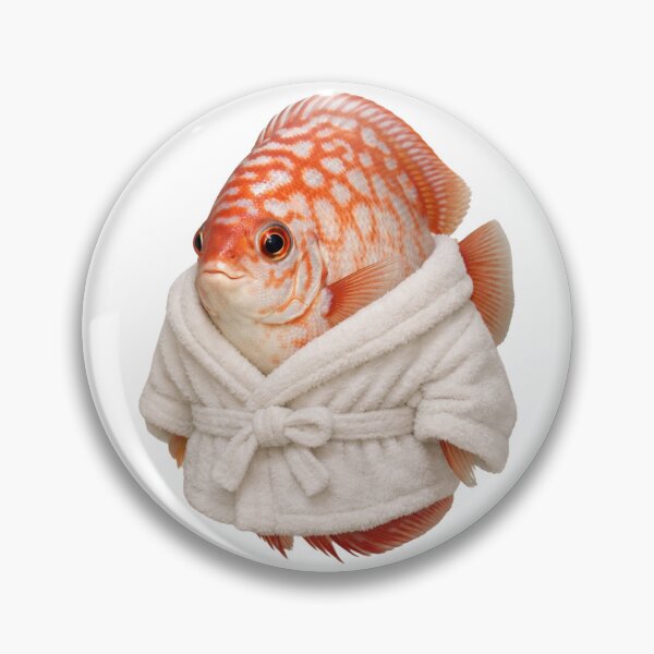 Item preview, Relaxing Bathrobe Discus Fish designed and sold by Sillytoe.