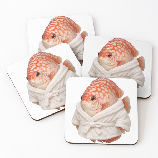 Item preview, Relaxing Bathrobe Discus Fish designed and sold by Sillytoe.
