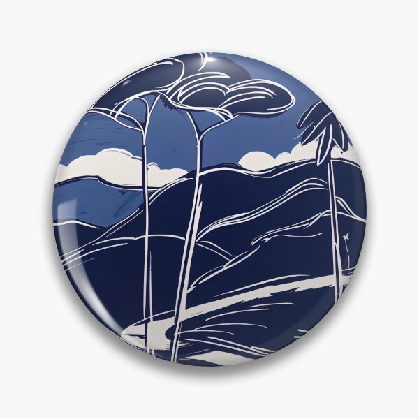 Item preview, Costa Rica landscape - Blue Abstract Art designed and sold by shadow-bloom.