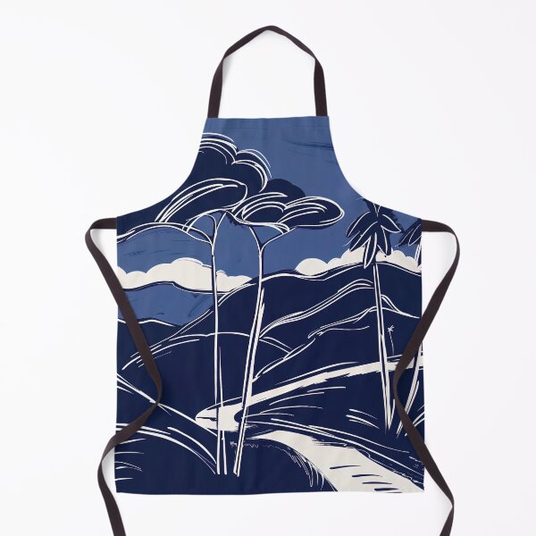Item preview, Costa Rica landscape - Blue Abstract Art designed and sold by shadow-bloom.