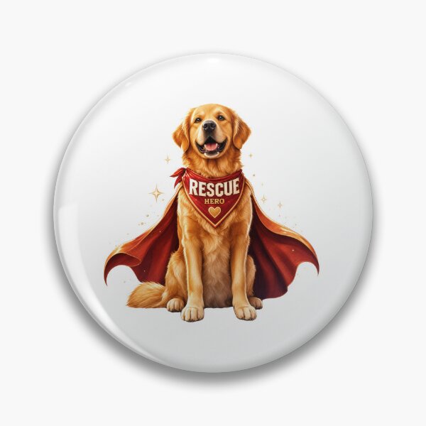 Item preview, Rescue Golden Retriever Hero designed and sold by zoughlal.