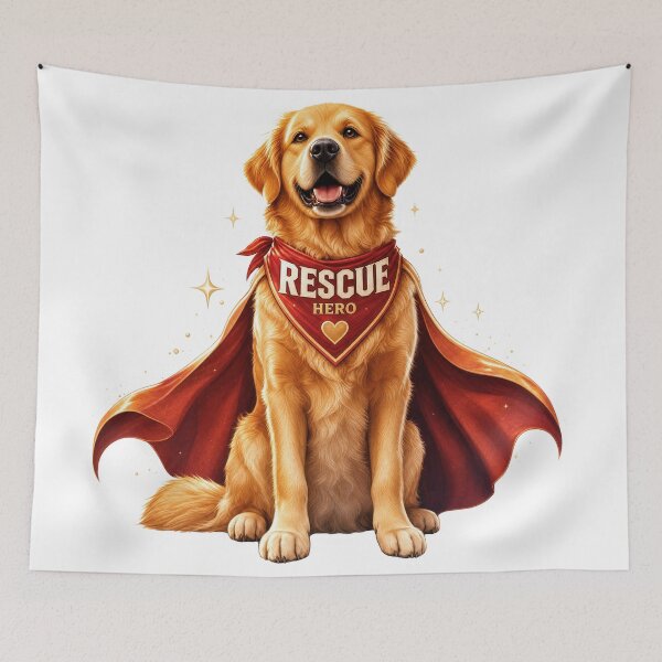 Item preview, Rescue Golden Retriever Hero designed and sold by zoughlal.