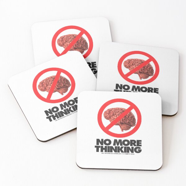 Item preview, No More Overthinking Brain Warning designed and sold by -DEEWOLF-.