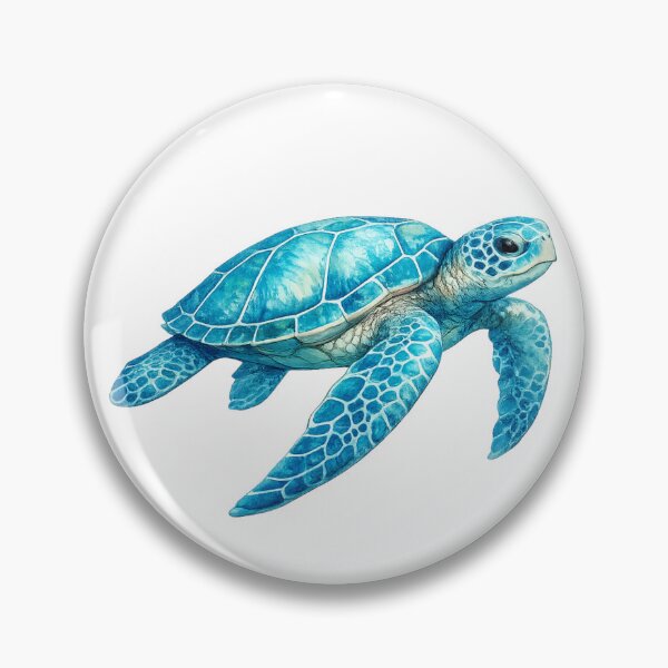 Item preview, Blue Sea Turtle – Watercolor designed and sold by OTSC.