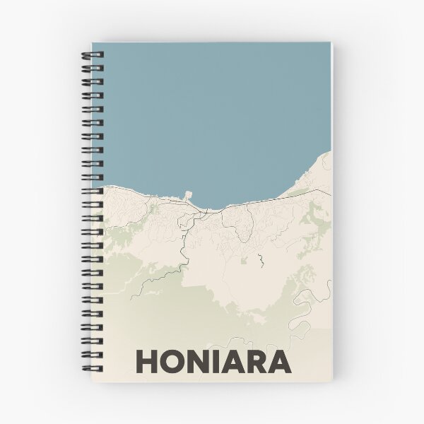 Item preview, Honiara Map designed and sold by MapsNerd.