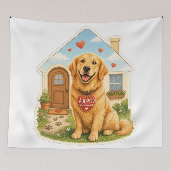 Item preview, Adopted Golden Retriever Love designed and sold by zoughlal.