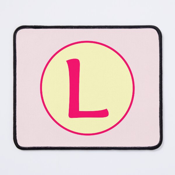 Item preview, Pink Alphabet Letter L Circle designed and sold by Jeallan Designs.