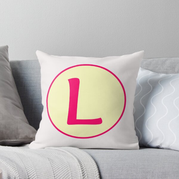 Item preview, Pink Alphabet Letter L Circle designed and sold by Jeallan Designs.